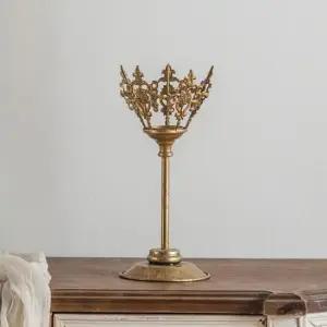 [Deco] 캔들 엔틱 왕관 홀더 빈티지 29cm