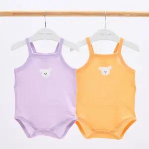 [달퐁]큐비앤맘 니코멍멍포인트 매쉬 끈나시 바디슈트