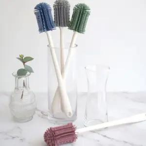 파스텔 실리콘 텀블러 세척솔 4color병 병솔 설거지 세척 브러쉬 물통