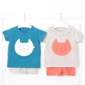 [달퐁]큐비앤맘 아이캣츠싱글쟈가드 반팔 상하