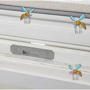 물구멍방충망 붙이는 50개 창문 벌레 검정 샷시 국산 샤시 날파리 스티커def383