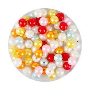 유니아트 XHW196R2 진주 칼라 구슬 진주 색상혼합 12mm