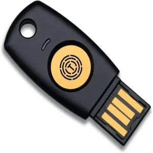 FIDO2 U2F 키 패스키 이중 인증 2FA USB PIN+터치 비생체학적 타입 트러스트키 T110