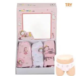 TRY CEL388Y2 유아동 속옷 여아동 삼각팬티 3종세트 PRINSES
