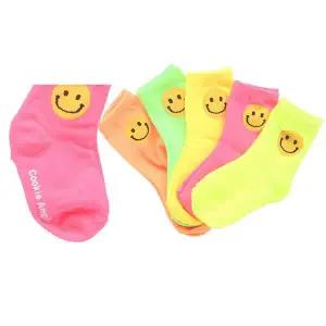국산 WUH488T8 3-4세 유아동 중목 양말 스마일 5켤레 세트