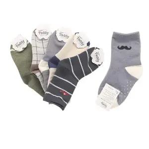 국산 YBU717Q5 3-4세 유아동 중목 양말 제이트 5켤레 세트