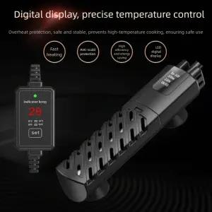 석영 유리 수족관 잠수정 히터 낮은 수위 30w-100w 물고기 탱크 가열 막대 조정 가능한 일정한 온도 제어