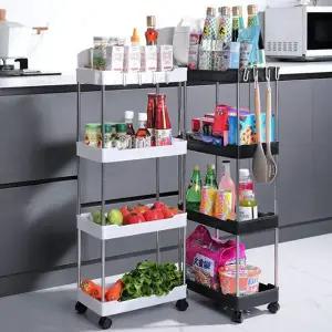 주방 소스통 트롤리 접시 그릇 용품 조미료 창고