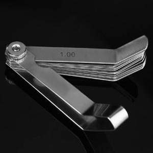 곡선 게이지 스테인레스 스틸 감촉 눈금자 용접 검사 도구 0.05-1.00mm 측정
