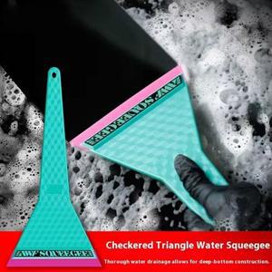 자동차 유리 청소 흡입구 부드러운 고무 칼 긴 강철 삽 눈 긁개 불도저 필름 틴트 도구