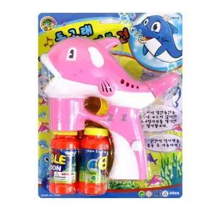 돌고래 POY525D4 자동 버블건 비누방울 놀이 캐릭터 비눗방울총 버블건 비눗방울