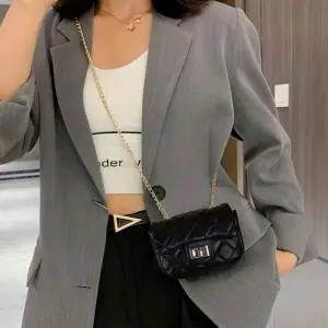 럭셔리 골드 장식 숄더백 클래식 퀼팅 미니 크로스백 20대여성가방