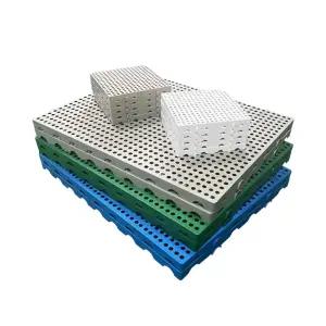 팔렛트 저온창고깔판 플라스틱 구멍 산업용 적재 그레이