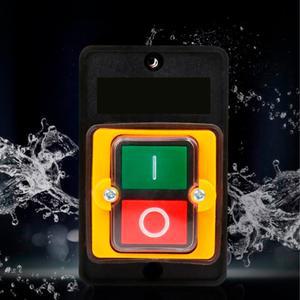 방수 푸시 버튼 스위치 10A 250V 380V 절단기 벤치 드릴 플라스틱 모터용