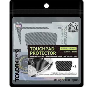 탈롱가임스 터치패드 스킨, PS5 듀얼센스 컨트롤러와 호환, 플레이스테이션용 텍스처 향상, 프리컷, 적용하기 쉽고 보호 기능 추가(3D 카본 블랙)