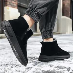 남성 발목 올라오는 앵클부츠 털 안감 기모부츠 방한