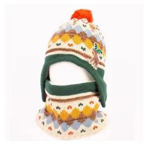 뭉치치 HRQ638V4 털자 넥워머 세트 아동 귀달이 자 목도리