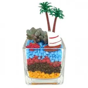 유아미술 LXV376G2 유치원 여름 다육화분 만들기(1인1박스포장)