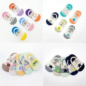 국내산 FOY055V6 남아여아 아동덧신 페이크삭스 양말 5켤레세트