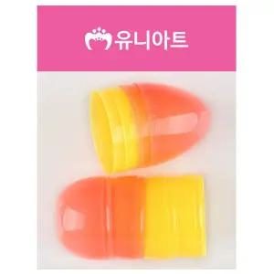플라스틱 KNH176W7 4000 계란형 케이스 색상혼합 대 4개입