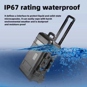 전문 도구 케이스 바퀴가 방수 하드 상자 보관 액세서리 주최자 정밀