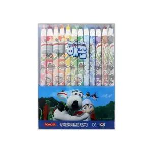 동아 ZMU846P2 빼꼼 색연필 색칠 놀이 공부 미술 도구 12색
