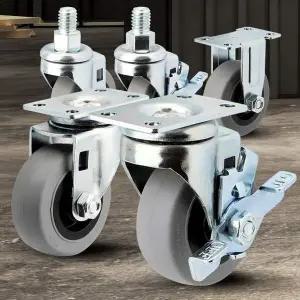 [콩심팥심]경량소형2 앵글바퀴 의자가구 미니 이동식 캐스터회전 손수레바퀴