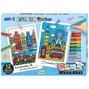 글라스데코 ZCT358Q3 스티커 만들기 어린이 그림 미술 놀이