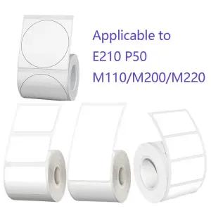 M110/M220열 스티커 라벨 가정 및 사무실용 무선 블루투스 무잉크 프린터용 방수 투명 감열지