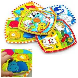 입체 SZI966S9 동물 퍼즐 교구 원목 장난감 창의력 향상 놀이