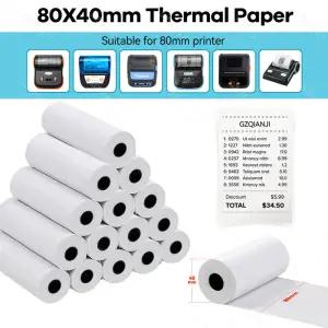 모든 미니 80mm 무 잉크 무선 블루투스 USB 열 POS 영수증 프린터 용지 용 범용