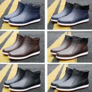 남성 겨울부츠 기모장화 방한부츠 기모부츠 털장화 3 YzJ9+4THT