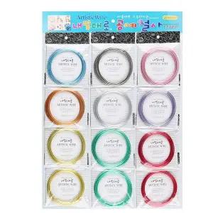 내맘대로 DYR575R4 공예철사 2.0mm 색상혼합 12개입 1판