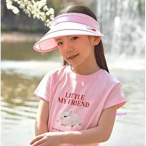 여아썬캡 모자 어린이 초등 키즈 선캡 핑크 여름 아동 캐릭터 로라앨리 휴대용vwx959