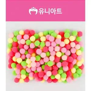 유니아트 JAR119L3 솜사탕 퐁퐁이 15mm 봄 만들기 미술재료 공예용품
