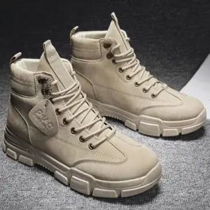 발편한 워커 하이탑 남성 고급 부츠 전술화 작업화 gVo7+3UIz