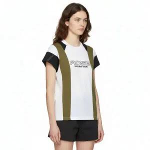 SS25 여성 축소 패널 티셔츠652JE01000D WHT