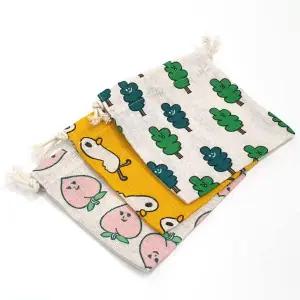 더스트백 면 소 파우치 복조리 파우치 조리개 린넨파우치 린넨