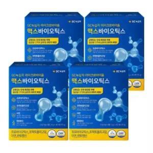 GC 마이크로바이옴 맥스바이오틱스 프로바이오스틱 유산균 프로바이오틱스 4박스