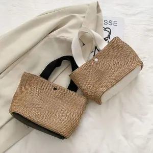 미니 라탄백 여자 데일리 토트백 바캉스 나들이 가방