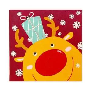 유니아트 AAV377Q3 DIY 크리스마스 루돌프 유화 그리기 보드세트