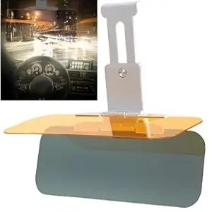 Gute 2 in 1 유니버설 주야간 안티 글레어 바이저 익스텐더 선 블로커 나이트 비전 대즐 윈드실드 드라이빙