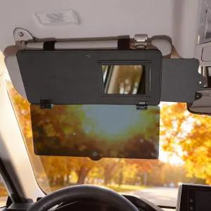 자동차용 조이투투스 선바이저 익스텐더 자외선 차단 자동차용바이저 부착물 눈부심 방지 내장 거울