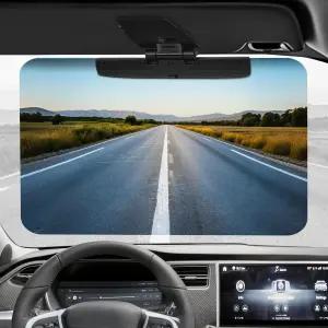 자동차용 Dwlspce 선바이저 익스텐더 유니버설 안티글레어 편광 선쉐이드 바이저 블로커 안전 운전을 위한