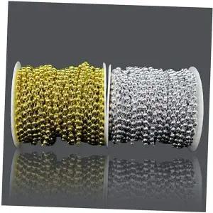 체인구슬 UUF295L2 원형 8mm 은색 1SET 공예 꾸미기 미술 비즈