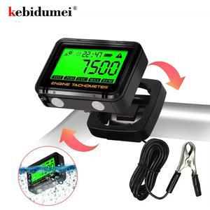 mei 타코미터 시간 계량기 디지털 오토바이 TOT 가능 ATV용 엔진 가솔린 SVC JOB 백라이트 게이지