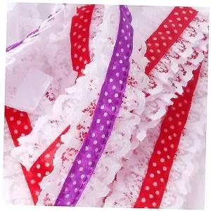 땡땡이레이스 SIT287U6 3cm 1M 하늘 1SET 공예비즈 꾸미기 미술