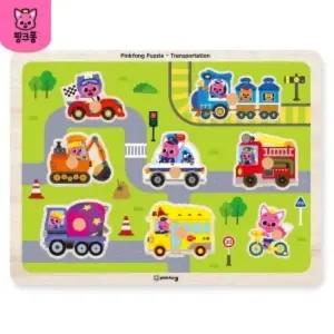 핑크퐁 KWY640Y9 꼭지퍼즐 탈것
