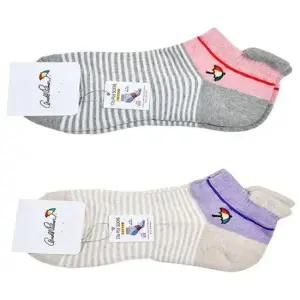 포인트 발목 로고자수 여성 파일미니단목 양말