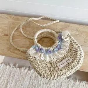 퍼플가든 라탄 크로스백 도트백 여행 여성 여자 가방 백